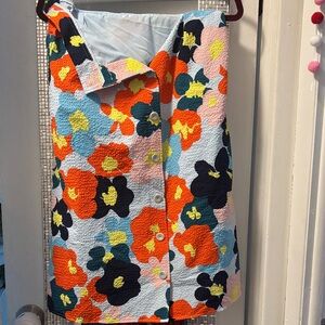 Floral Button-Up Skirt